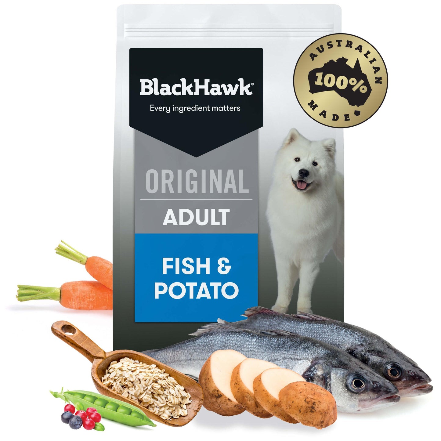 Black Hawk Adult Dry Dog Food Fish & Potato