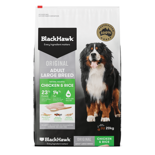 Black Hawk Chicken & Rice Adult Large Breed Dry Dog Food