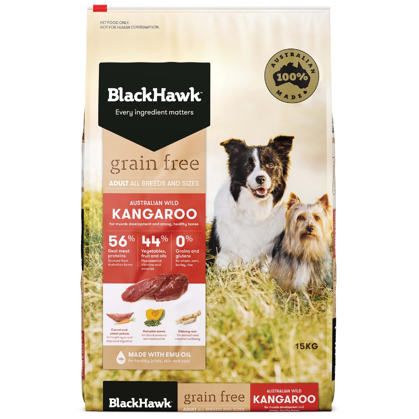 Black Hawk Grain Free Adult Dry Dog Food Kangaroo