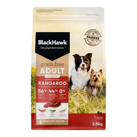 Black Hawk Grain Free Adult Dry Dog Food Kangaroo