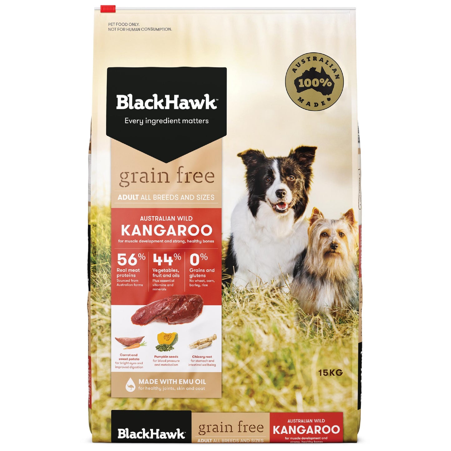 Black Hawk Grain Free Adult Dry Dog Food Kangaroo
