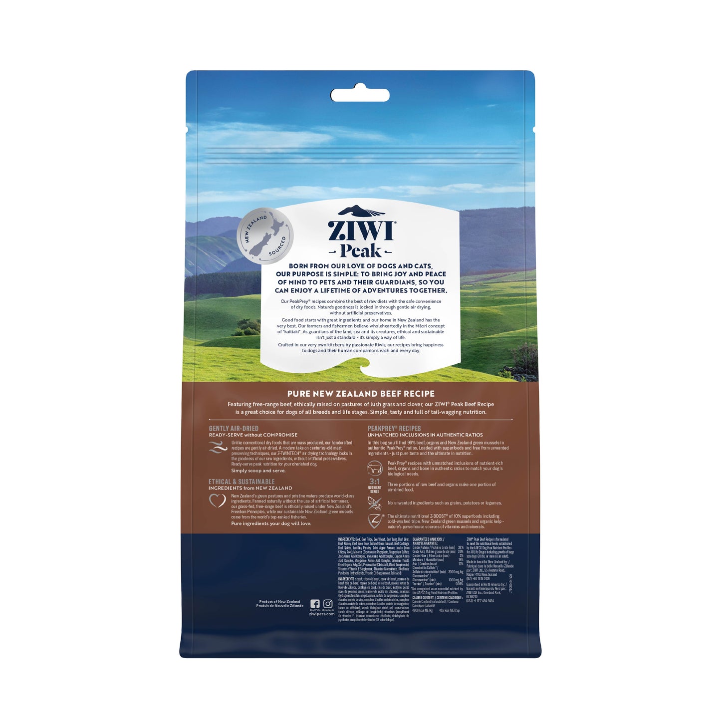 Ziwi Peak Beef Air-Dried Dog Food