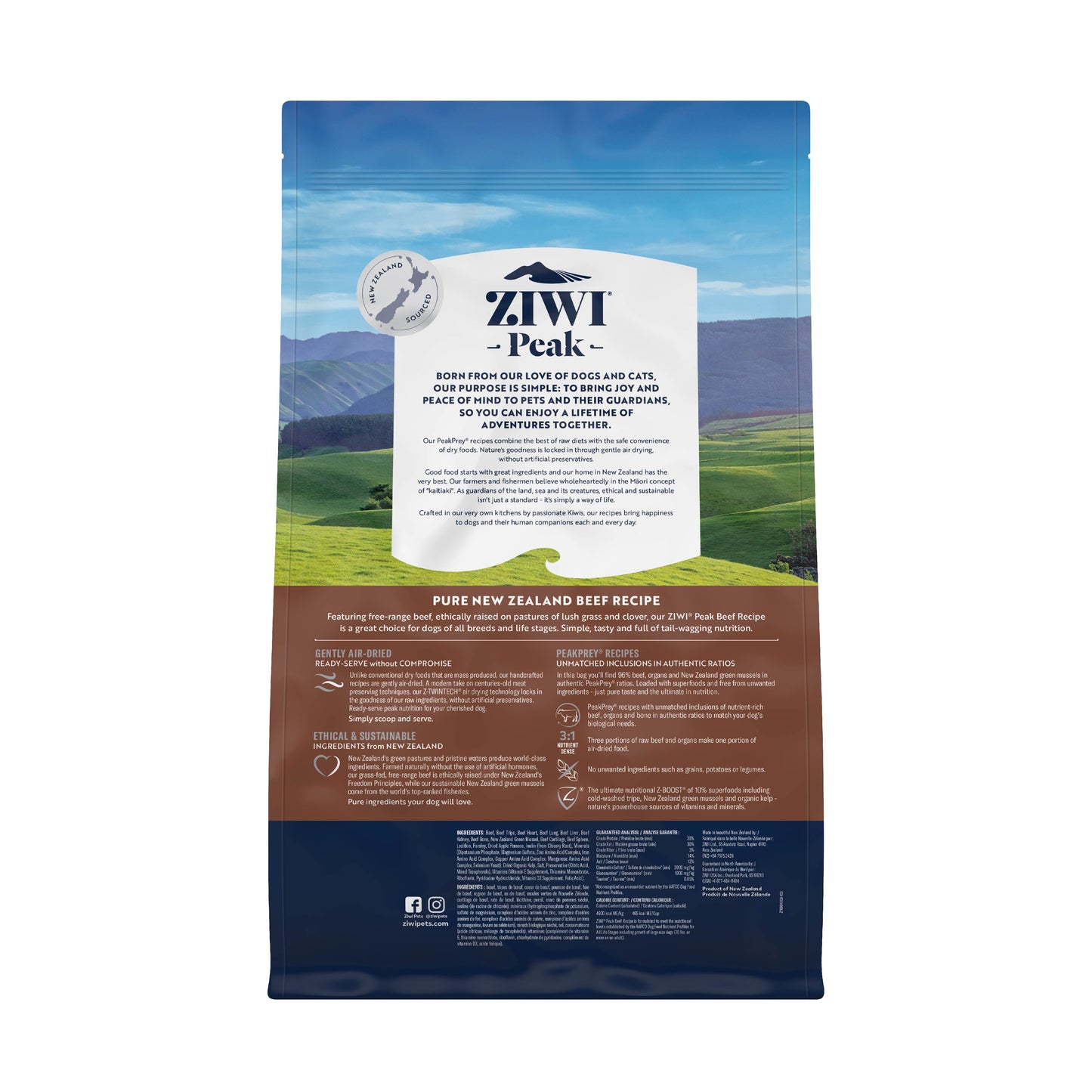 Ziwi Peak Beef Air-Dried Dog Food