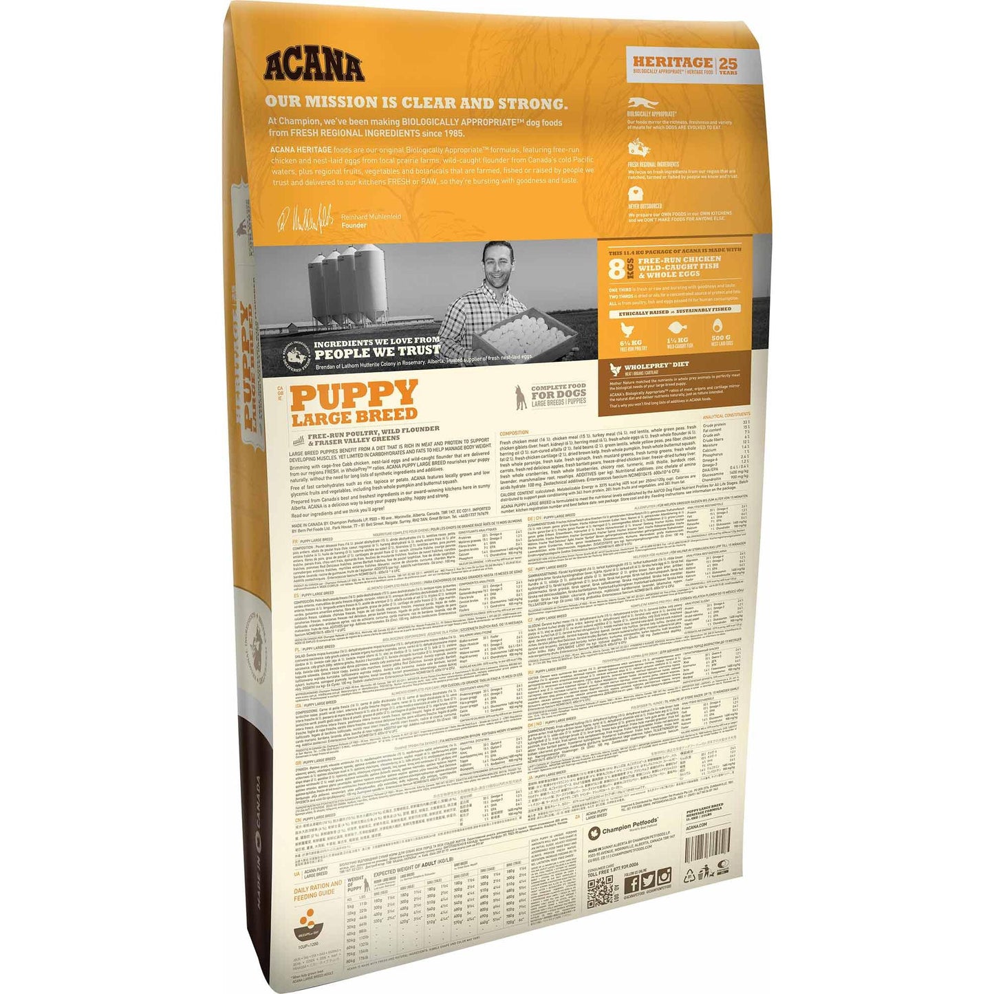 Acana Heritage Large Breed Dry Puppy Food