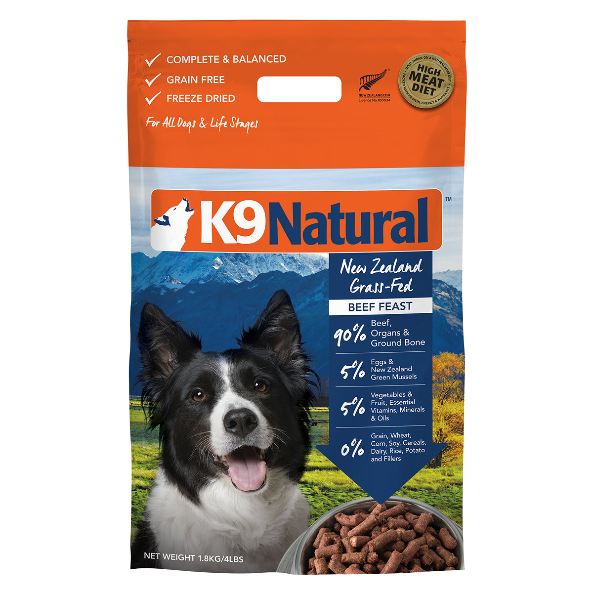 K9 Natural Freeze Dried Beef
