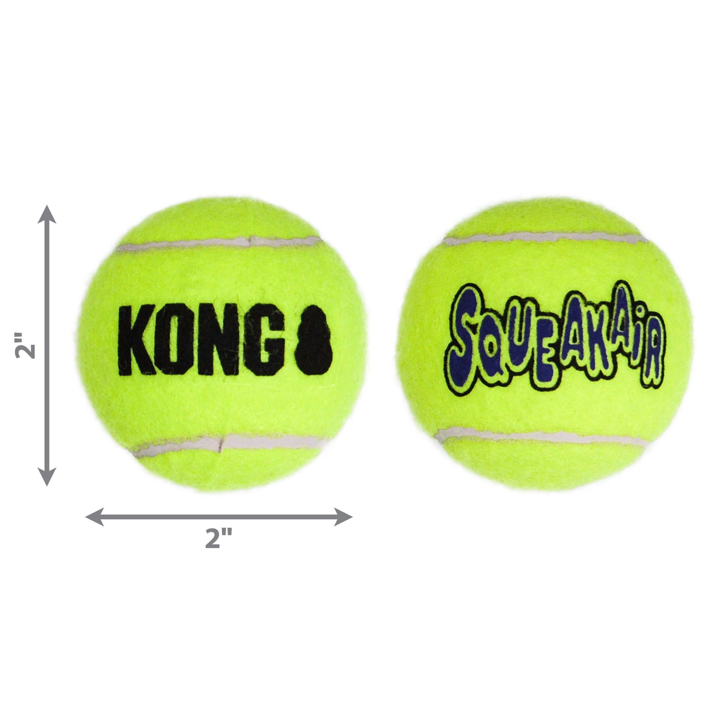 Kong Air Dog Squeaker Tennis Balls 3pk