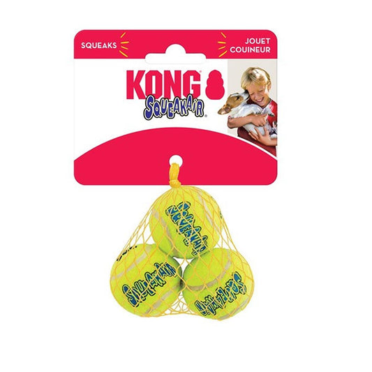 Kong Air Dog Squeaker Tennis Balls 3pk