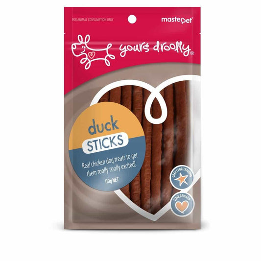 Yours Droolly Duck Sticks Dog Treats
