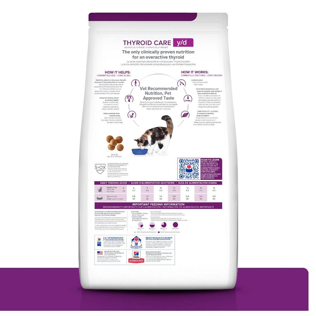 Hill's Prescription Diet y/d Thyroid Care Dry Cat Food