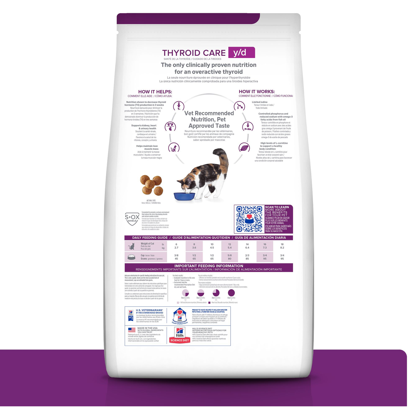 Hill's Prescription Diet y/d Thyroid Care Dry Cat Food