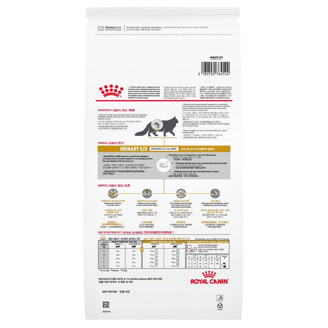 Royal Canin Veterinary Diet Urinary S/O Moderate Calorie Dry Cat Food