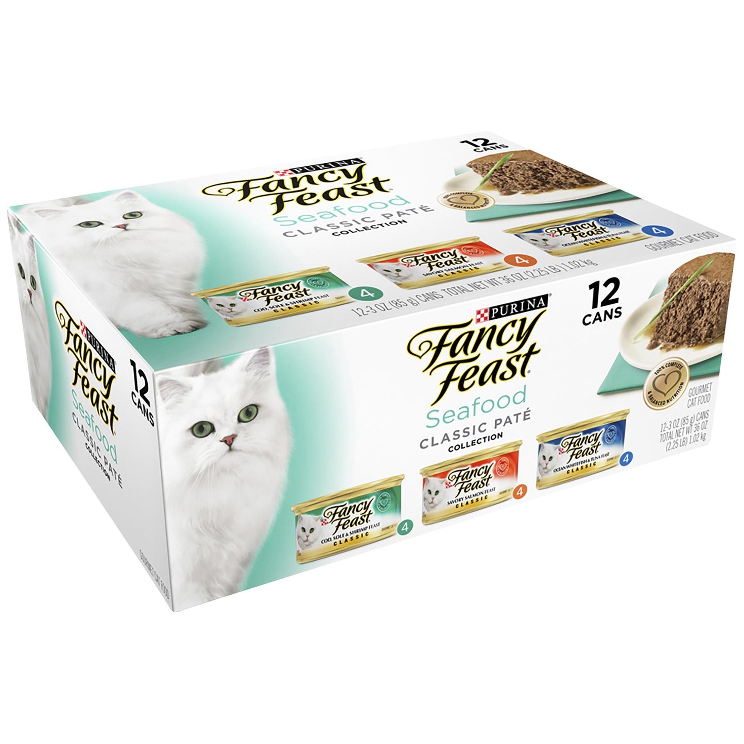 Fancy Feast Seafood Classic Pate Collection Wet Cat Food