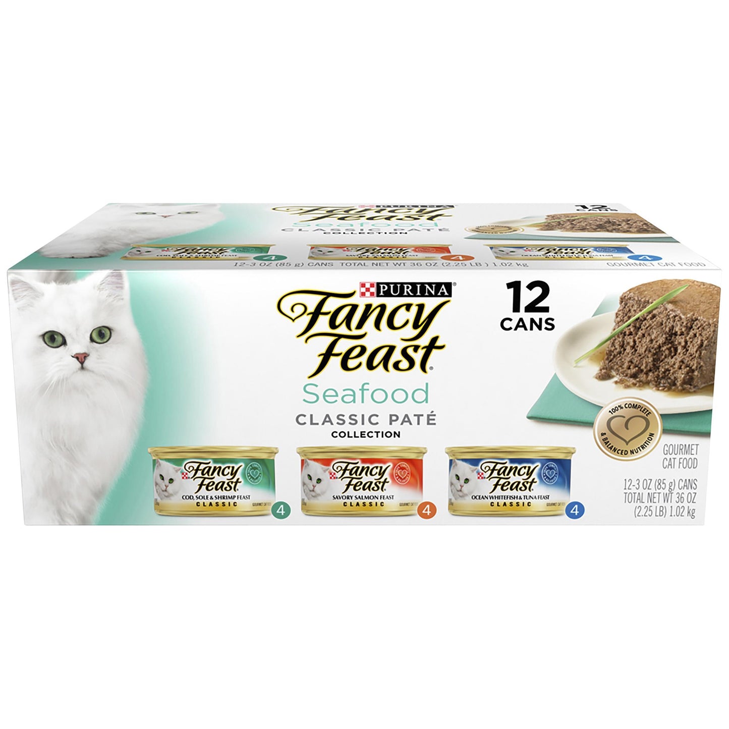 Fancy Feast Seafood Classic Pate Collection Wet Cat Food