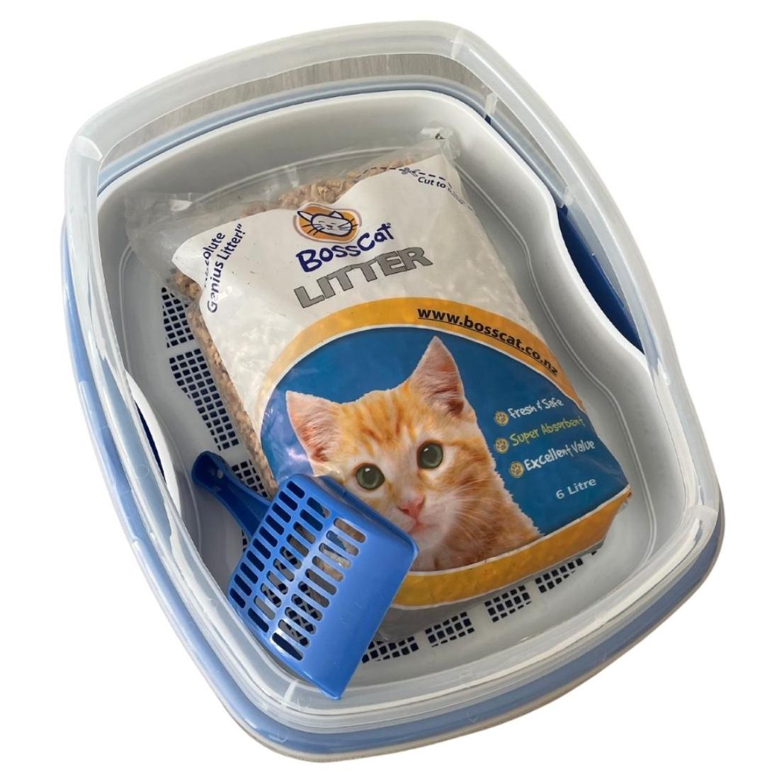 Bosscat Deluxe Cat Litter Tray Combo