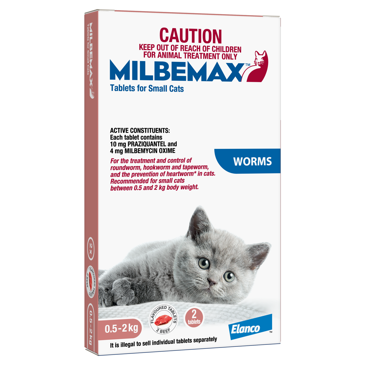 Milbemax Cat Wormer (0.5 - 2kg)