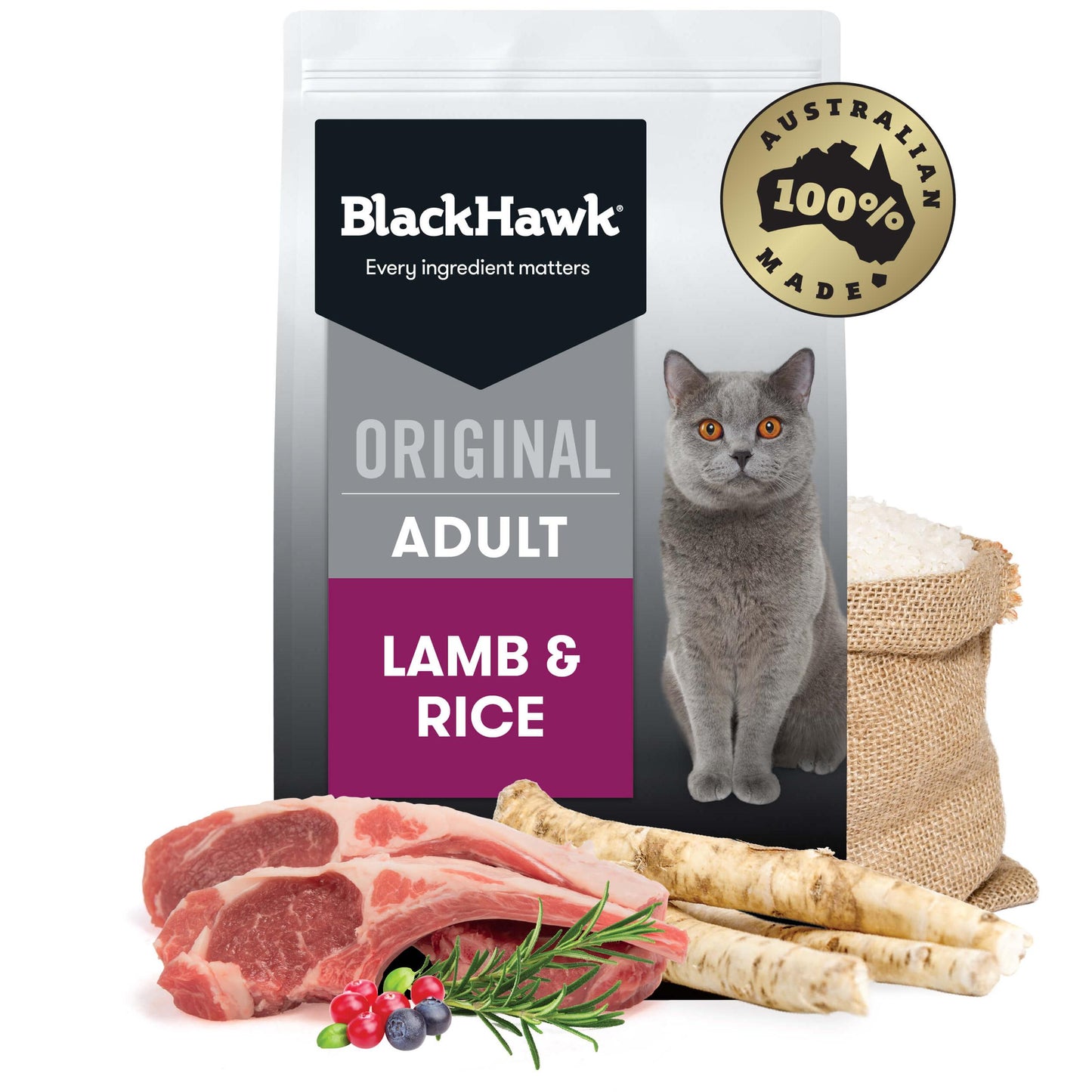 Black Hawk Lamb & Rice Dry Cat Food