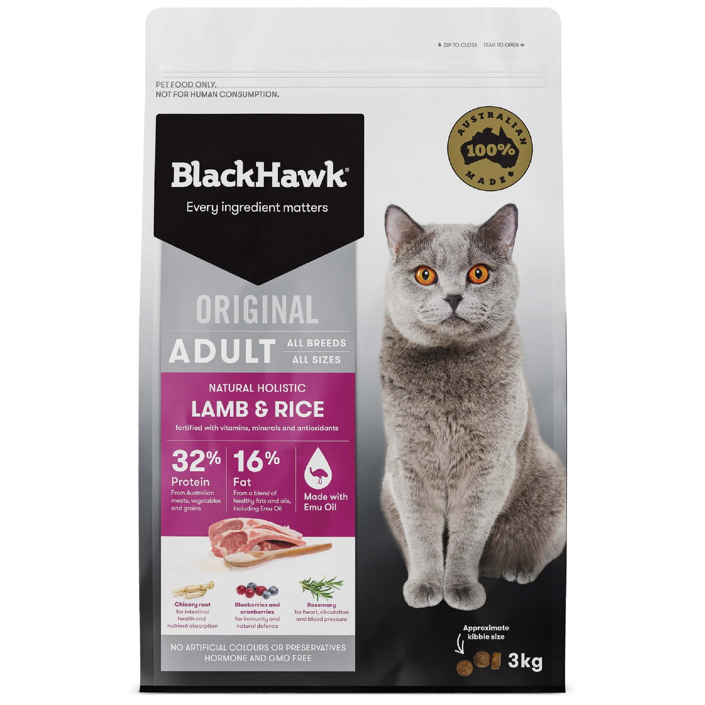 Black Hawk Lamb & Rice Dry Cat Food