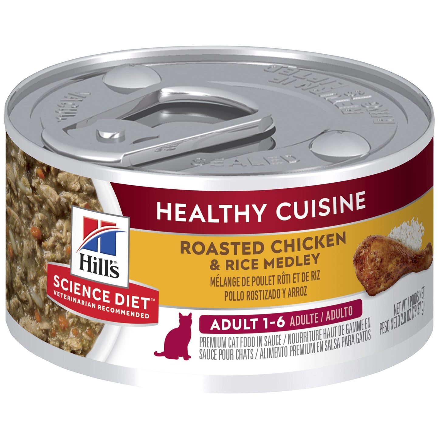 Hill's Science Diet Healthy Cuisine Roast Chicken & Rice Medley Wet Cat Food