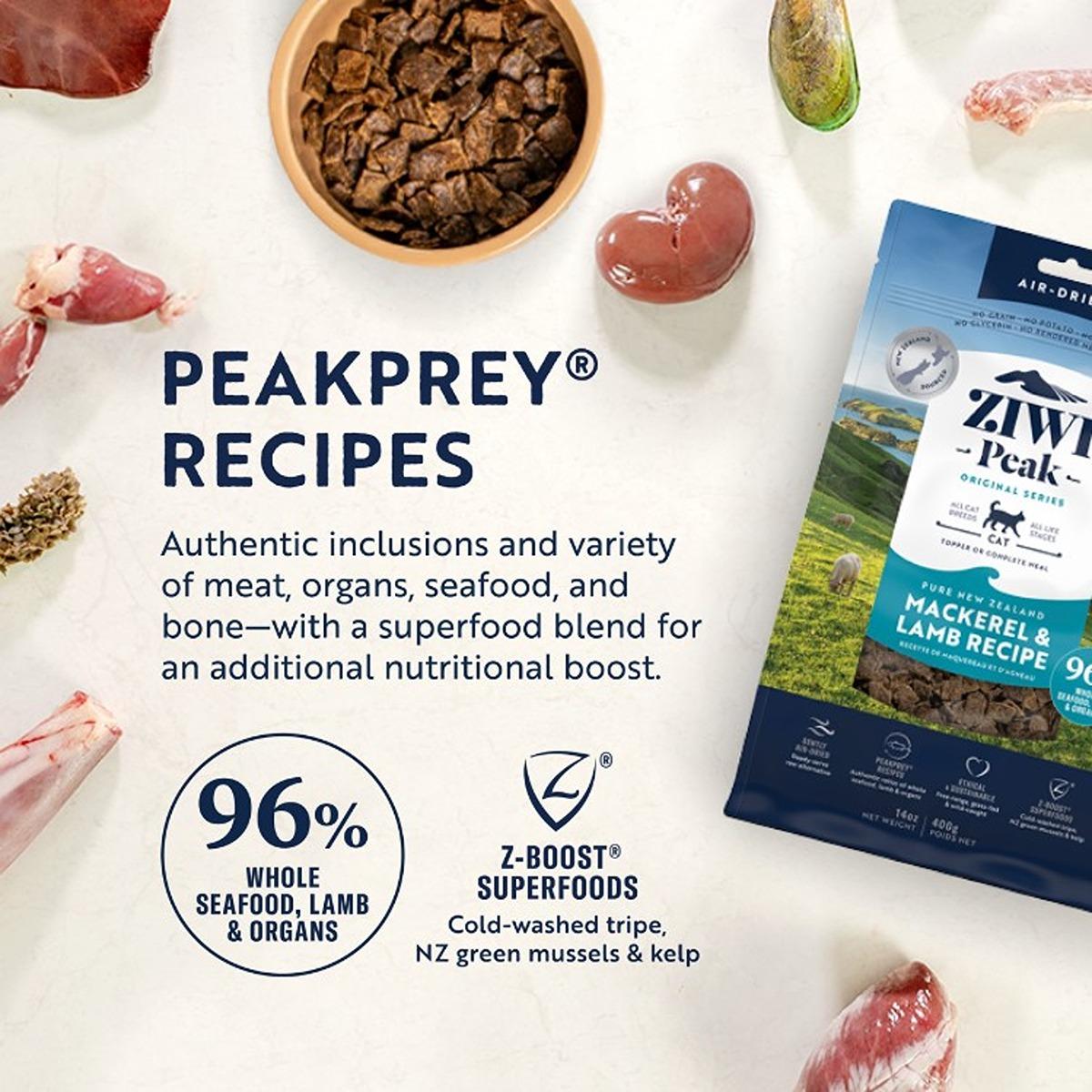 Ziwi Peak Mackerel & Lamb Air-Dried Cat Food