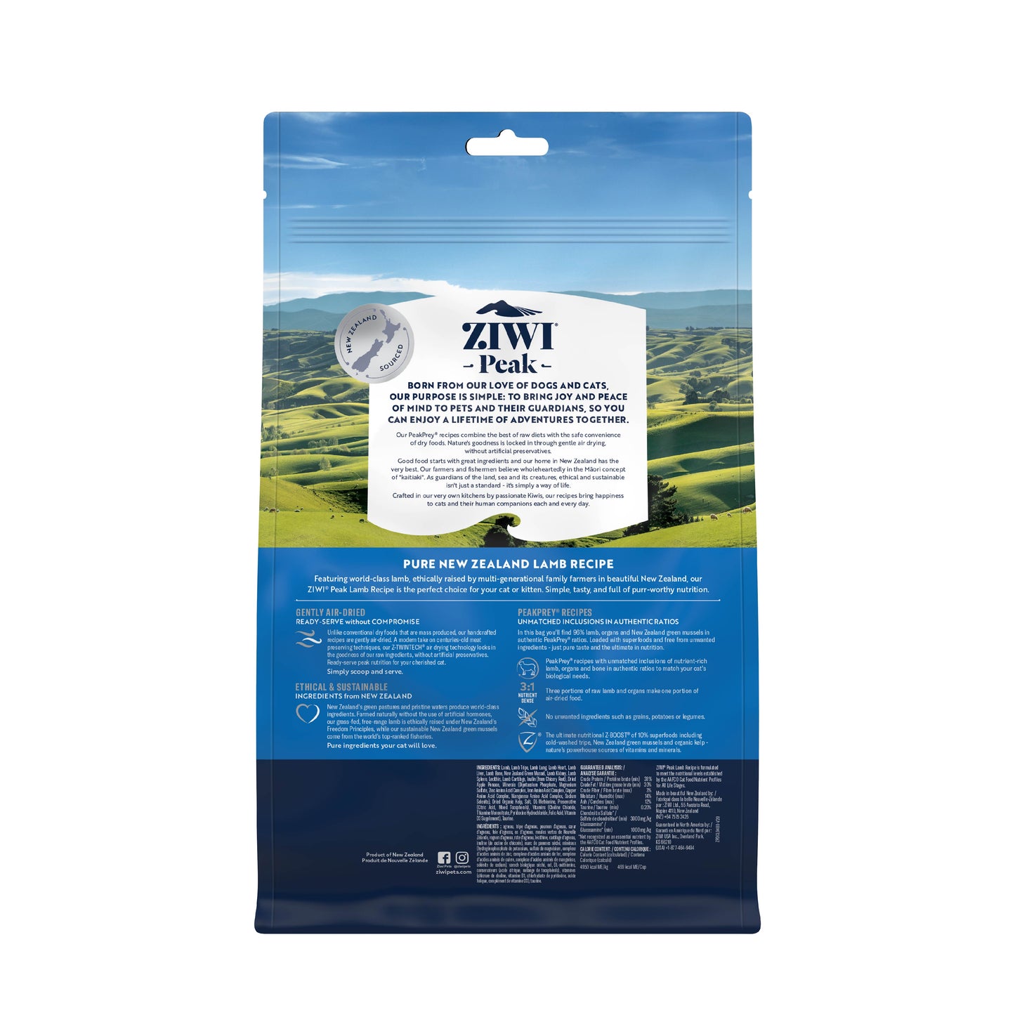 Ziwi Peak Lamb Air-Dried Cat Food