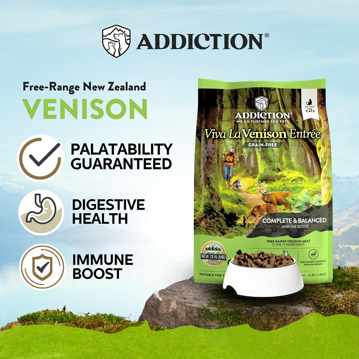 Addiction Viva La Venison Grain Free Dry Cat Food