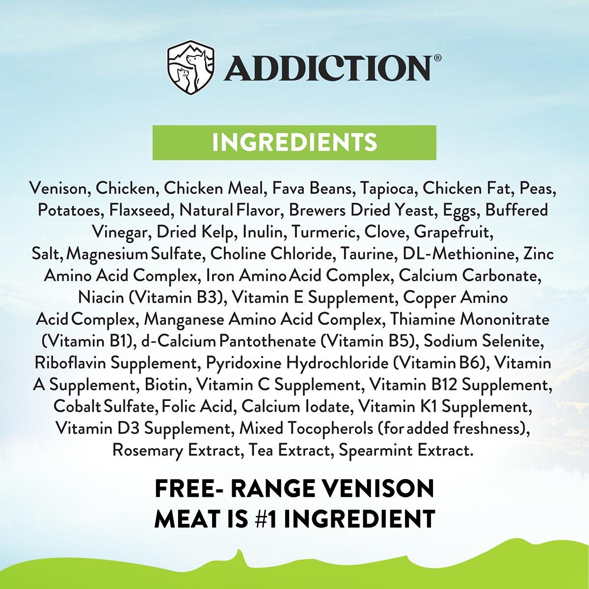 Addiction Viva La Venison Grain Free Dry Cat Food