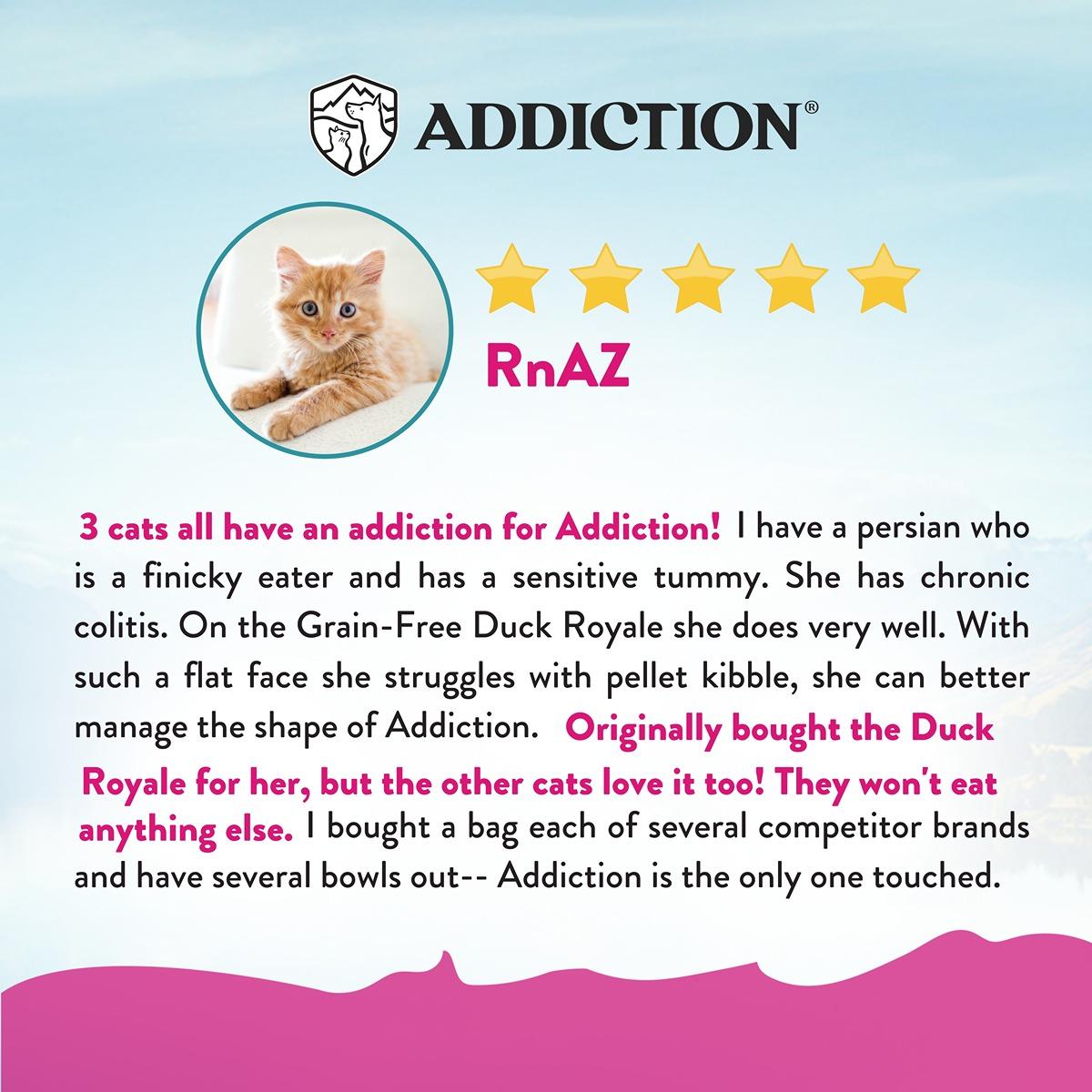 Addiction Duck Royale Entrée, Feline Beauty, Skin & Coat Dry Cat Food