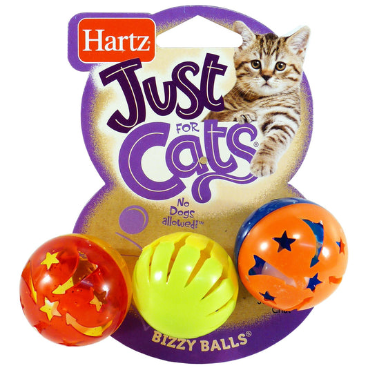 Hartz Bizzy Balls Cat Toy 3pk