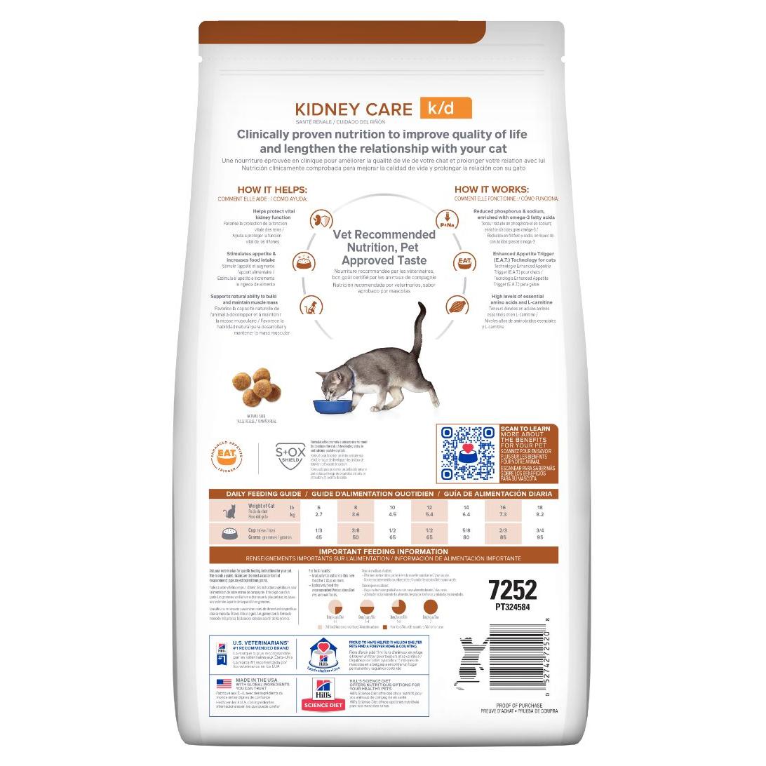 Hill's Prescription Diet k/d Kidney Care Dry Cat Food