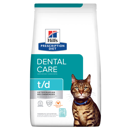 Hill's Prescription Diet t/d Dental Care Chicken Flavour Dry Cat Food
