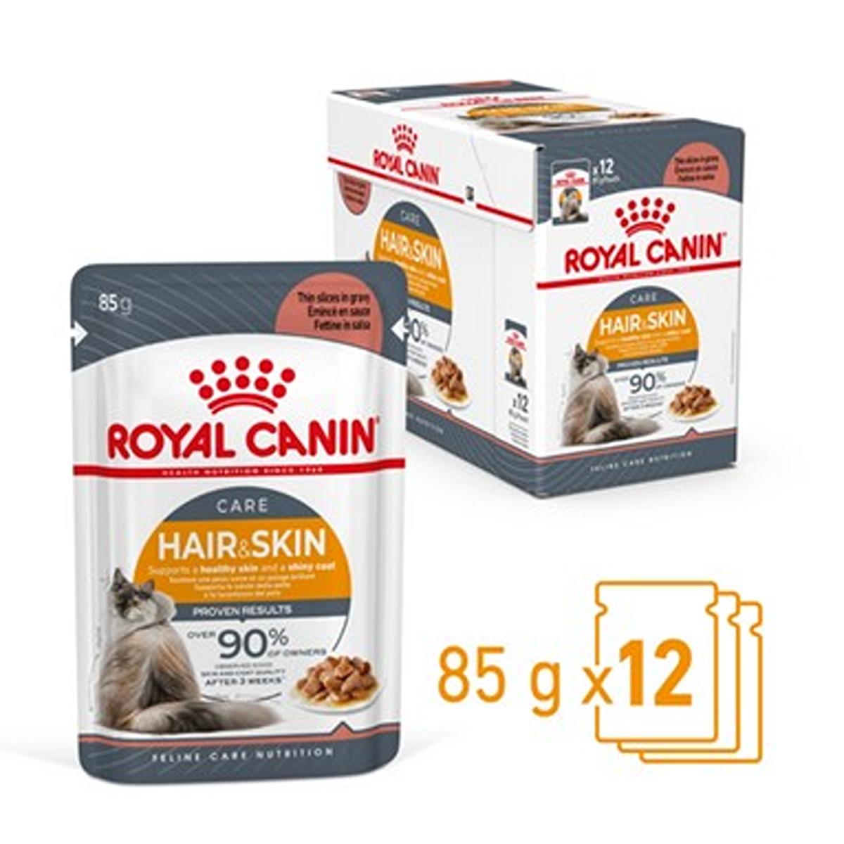 Royal Canin Hair & Skin Care in Gravy Wet Cat Food