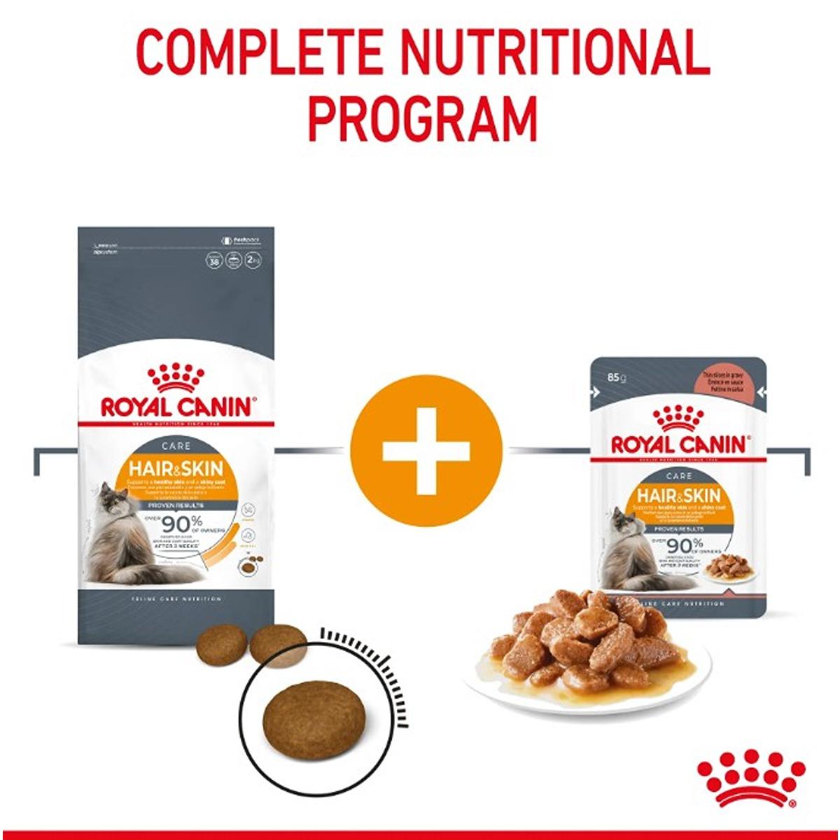 Royal Canin Hair & Skin Care in Gravy Wet Cat Food