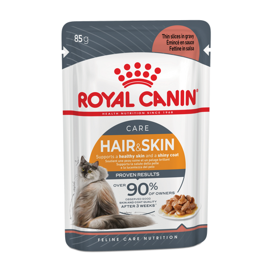 Royal Canin Hair & Skin Care in Gravy Wet Cat Food