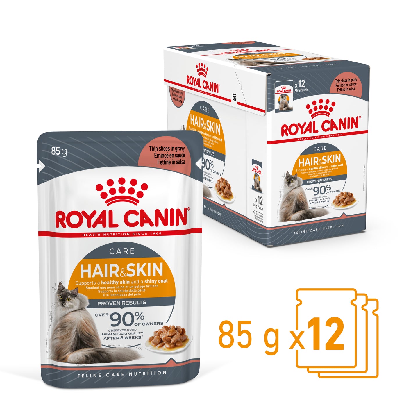 Royal Canin Hair & Skin Care in Gravy Wet Cat Food