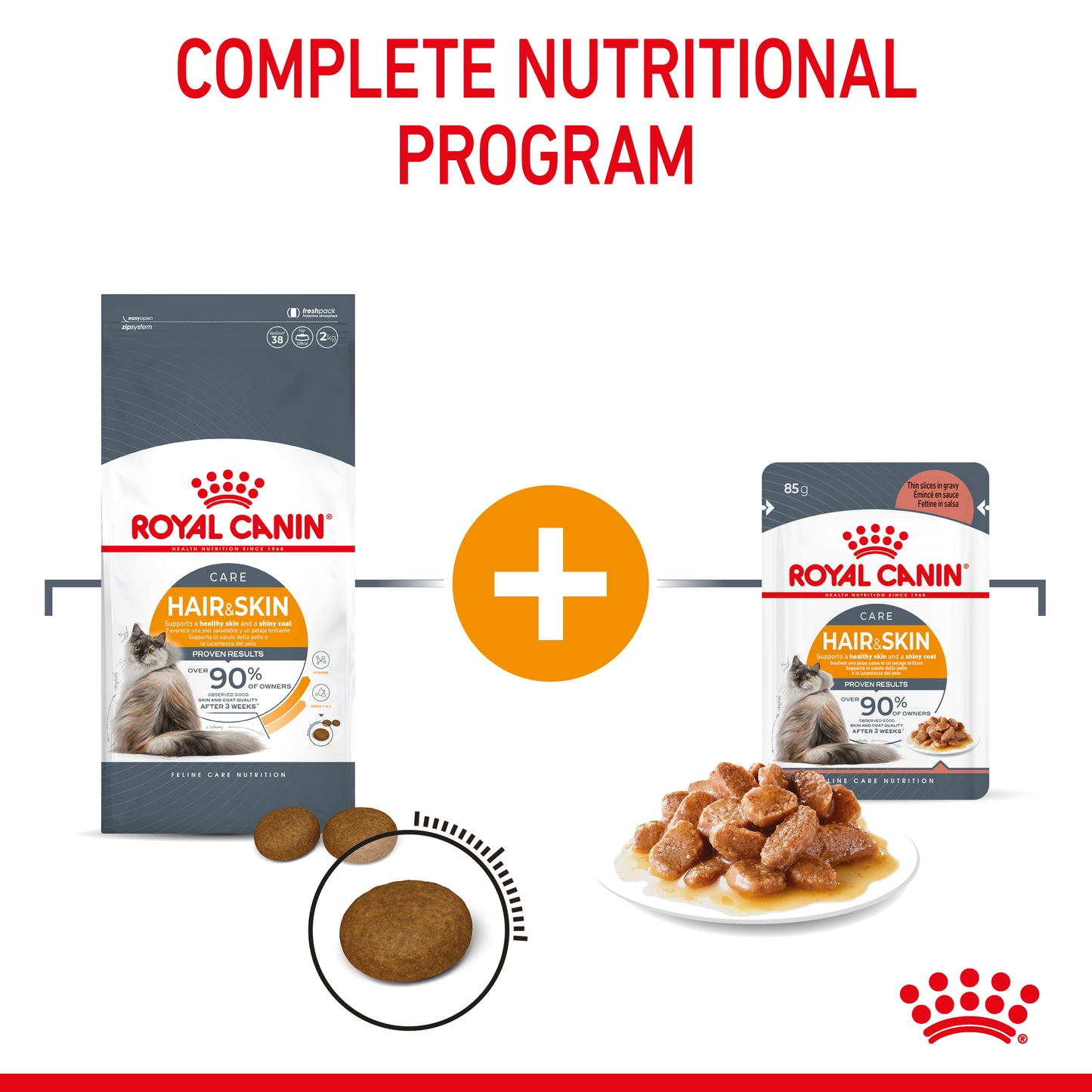 Royal Canin Hair & Skin Care in Gravy Wet Cat Food