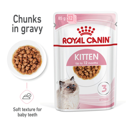 Royal Canin Instinctive Kitten Food in Gravy Wet Kitten Food