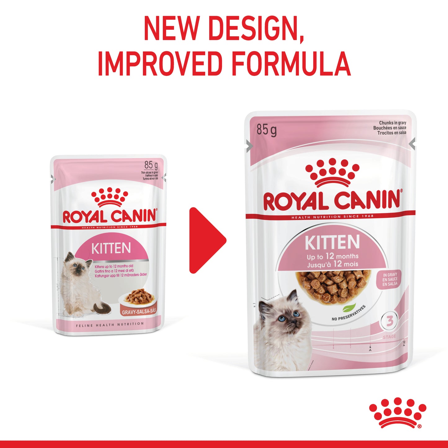 Royal Canin Instinctive Kitten Food in Gravy Wet Kitten Food