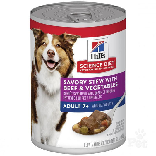 Hill's Science Diet Mature Savory Stew Beef and Vegetables Wet Dog Food