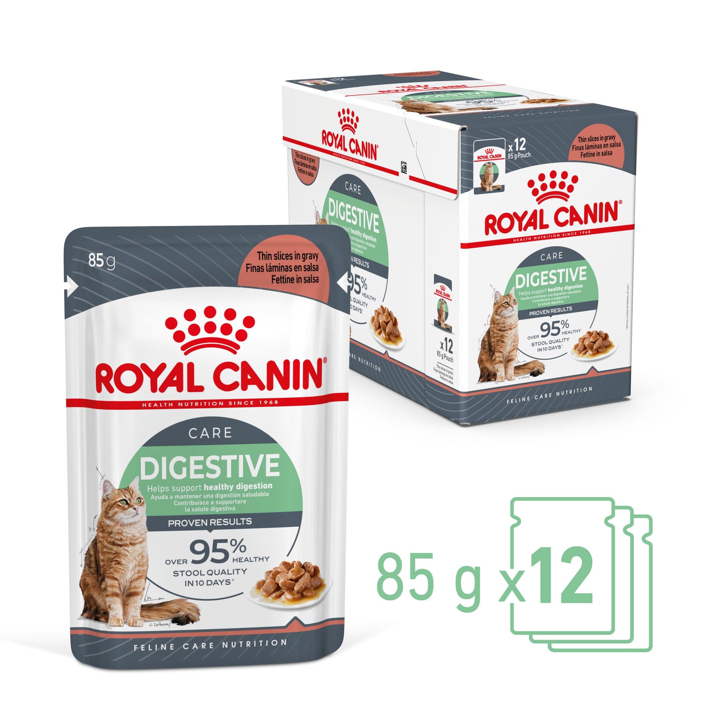 Royal Canin Digestive Care in Gravy Wet Cat Food