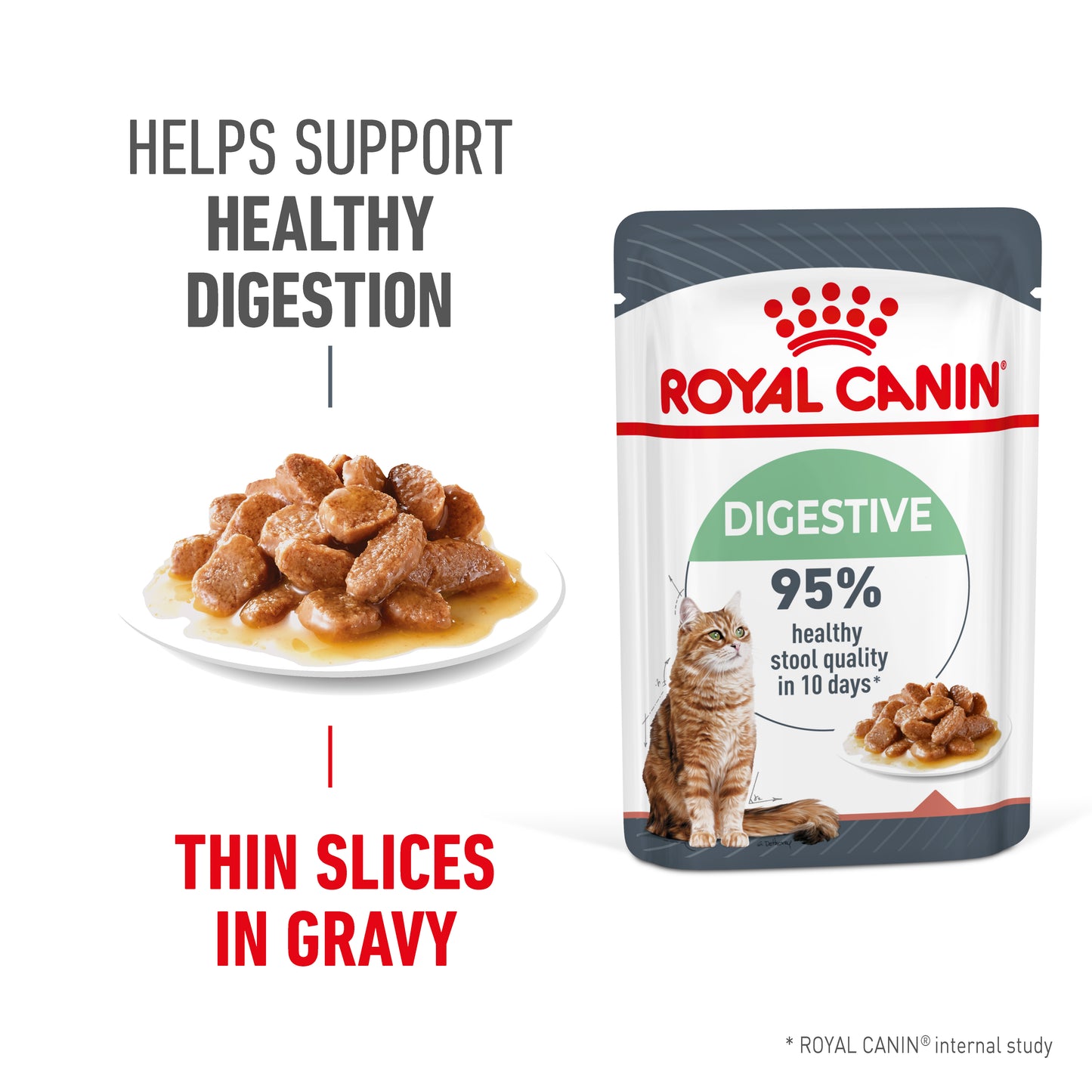 Royal Canin Digestive Care in Gravy Wet Cat Food