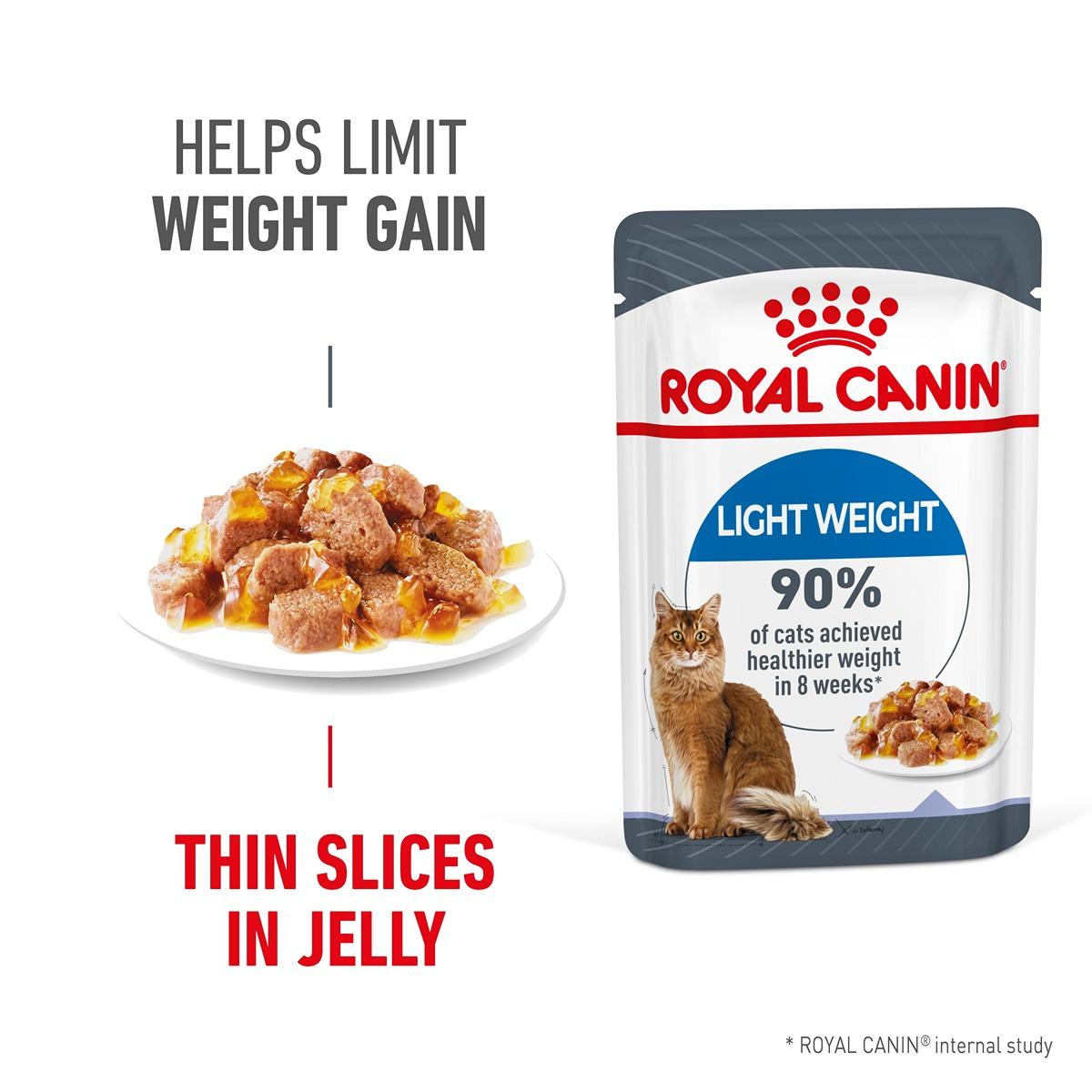 Royal Canin Light Weight Care in Jelly Wet Cat Food