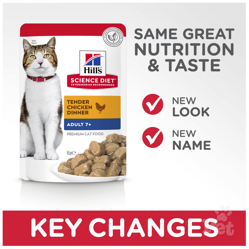 Hill's Science Diet Adult 7+ Chicken Wet Cat Food