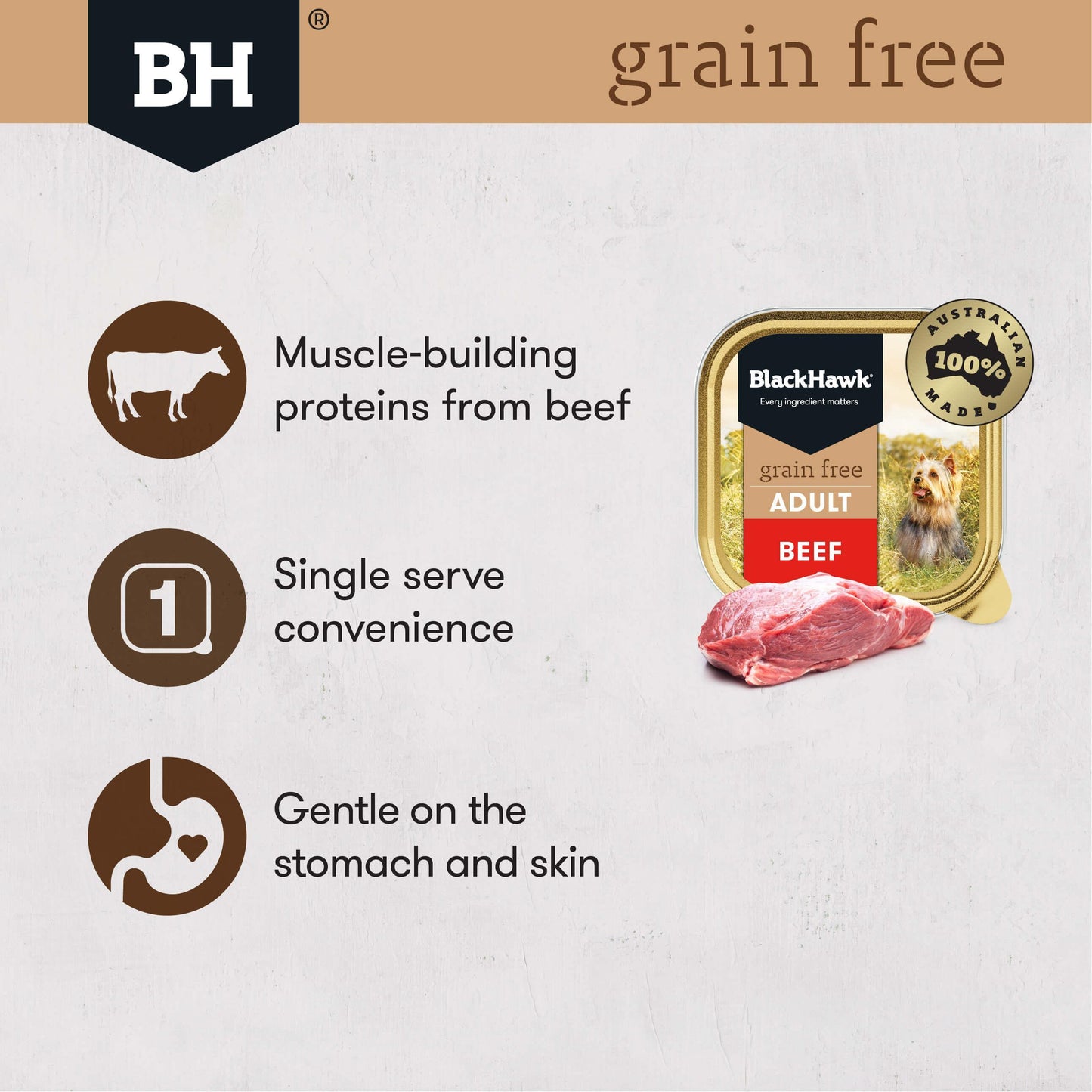 Black Hawk Grain Free Beef Adult Wet Dog Food