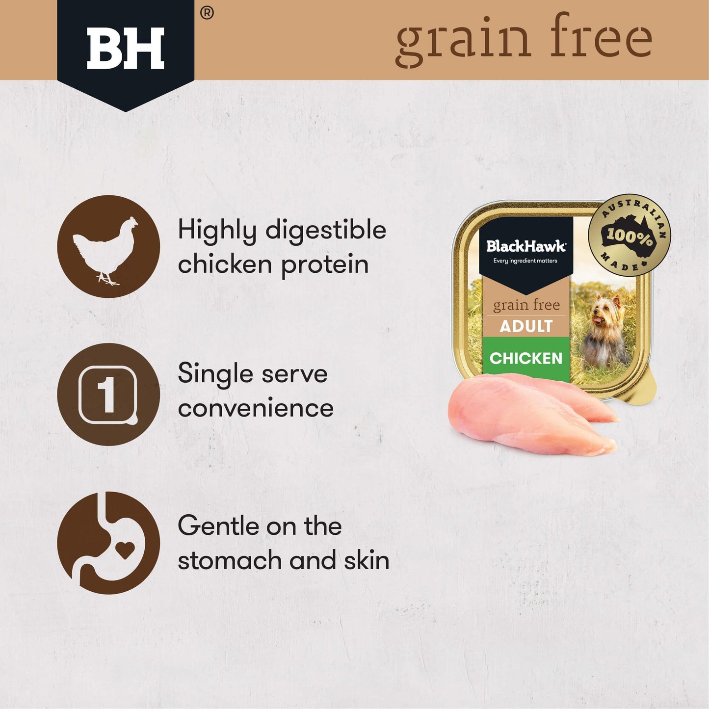 Black Hawk Grain Free Chicken Wet Dog Food