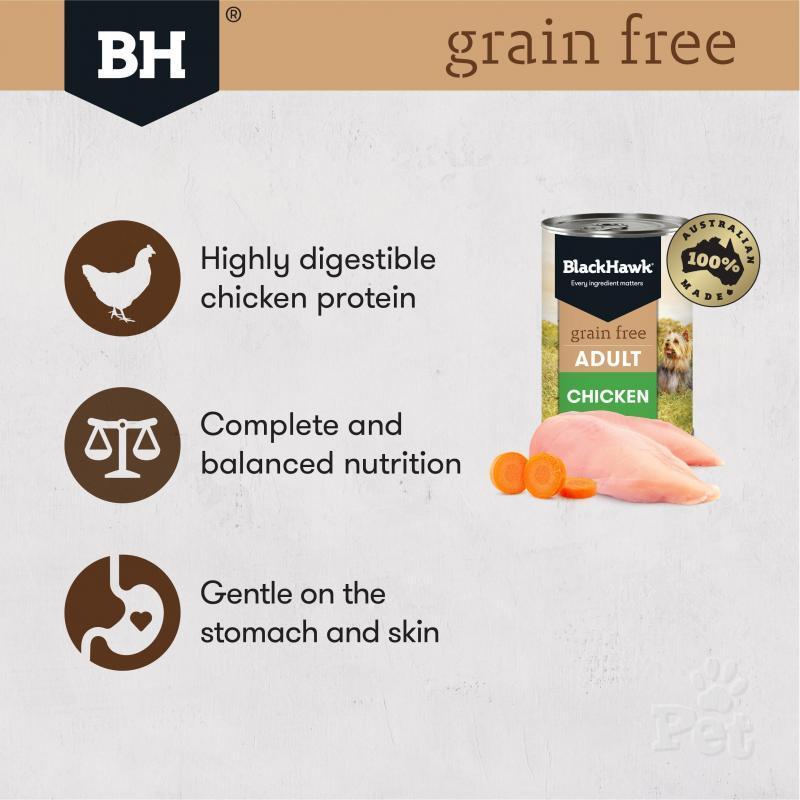 Black Hawk Grain Free Chicken Wet Dog Food