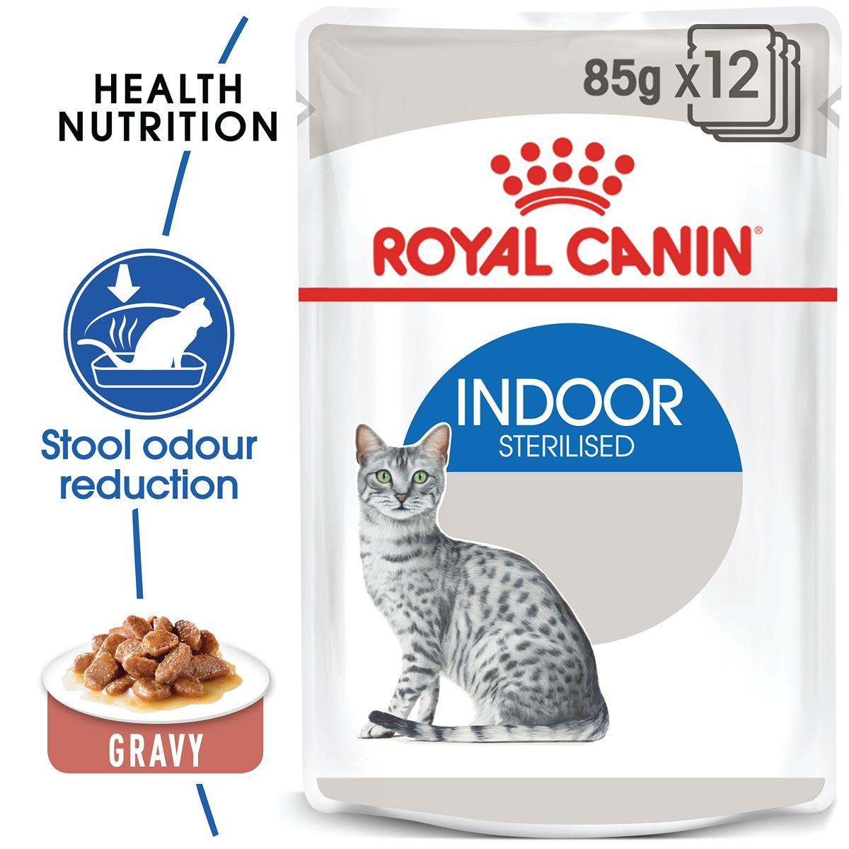 Royal Canin Indoor Gravy Wet Cat Food 85g