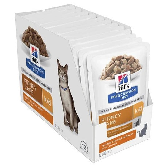 Hill's Prescription Diet k/d Kidney Care Chicken Cat Food Pouches