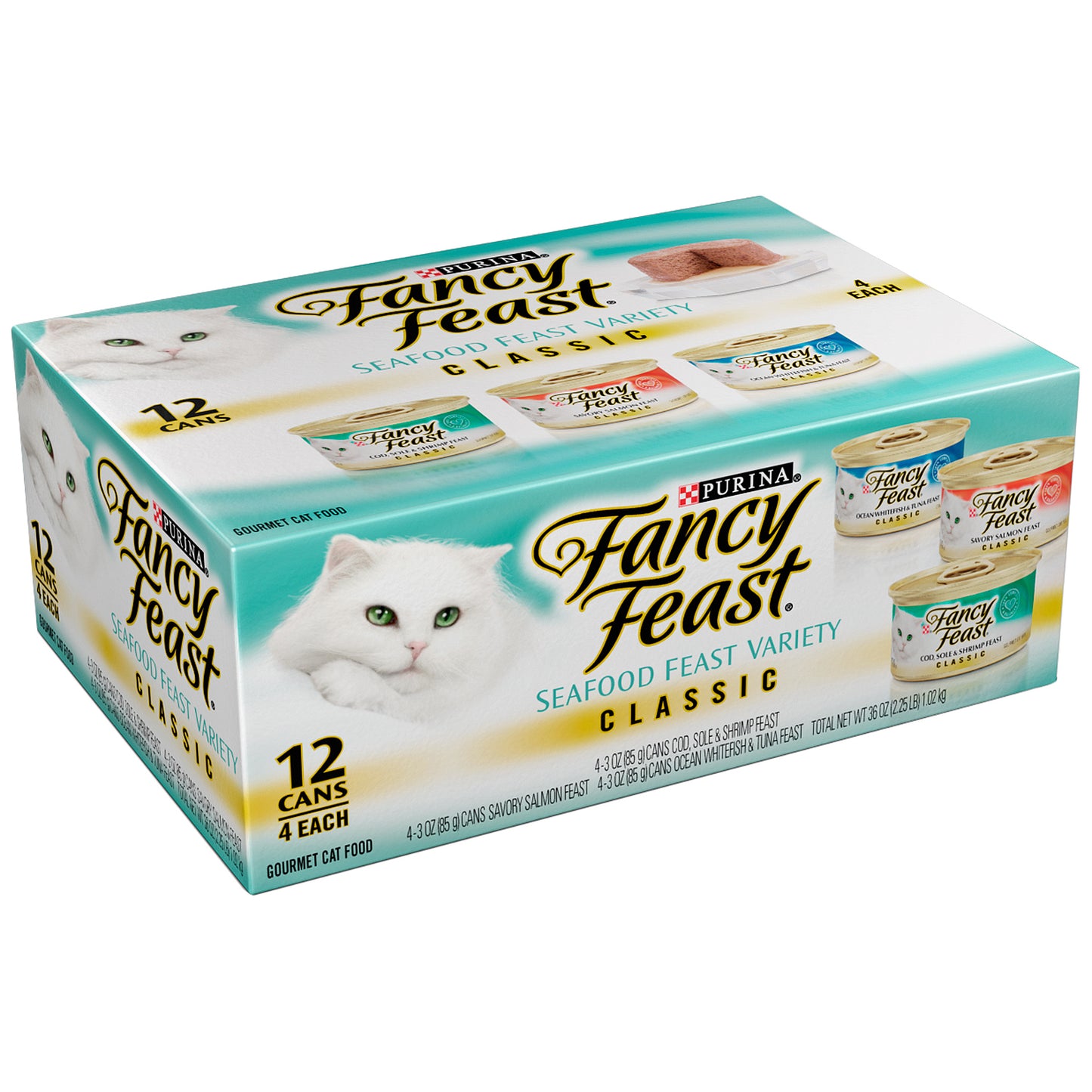 Fancy Feast Seafood Classic Pate Collection Wet Cat Food