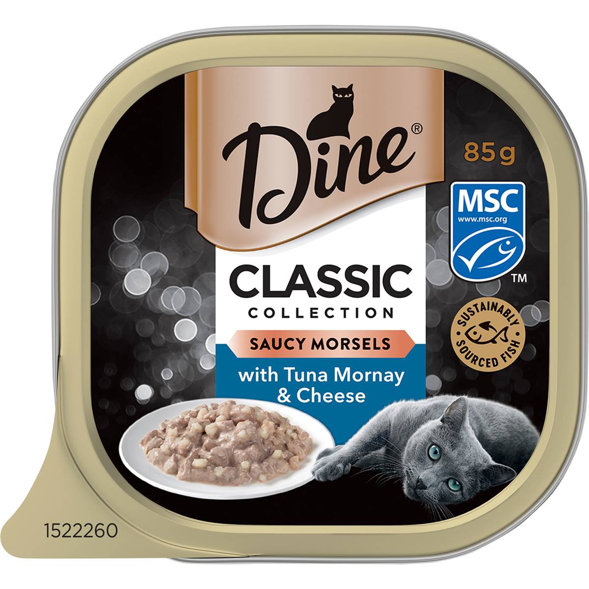 Dine Saucy Morsels With Tuna Mornay & Cheese Wet Cat Food