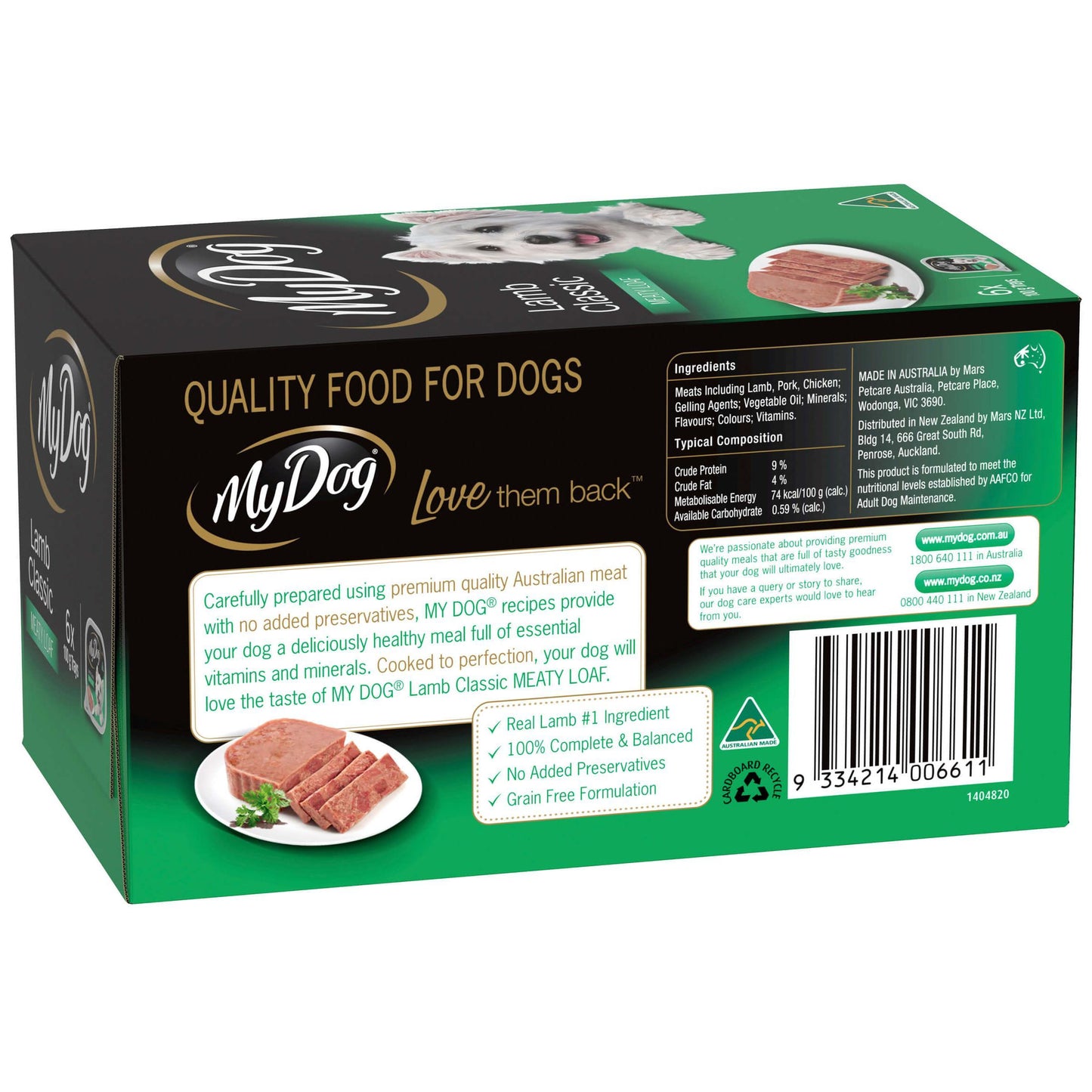 My Dog Classic Lamb Wet Dog Food